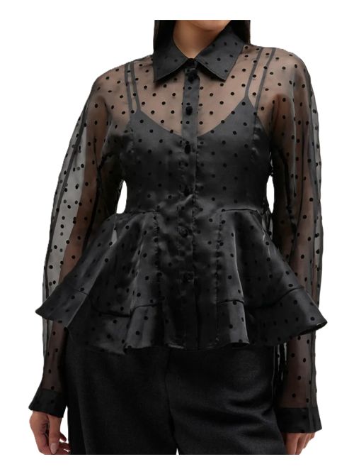 Ganni Camicia a pois Ganni | A1040083099 BLACK